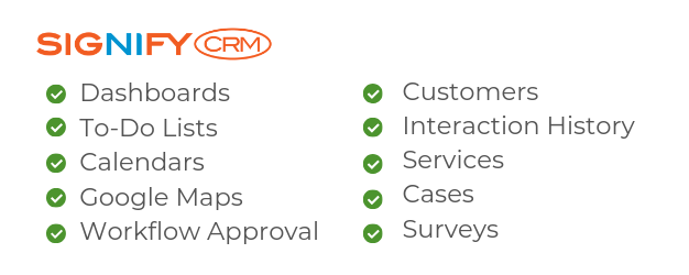 CRM Software Service Features