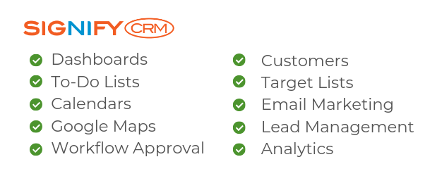 CRM Software Marketing Features