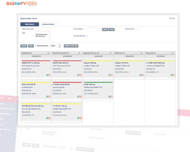 CRM Software Kanban